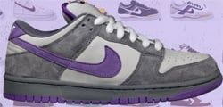 Nike SB Release Dates Nike Dunk SB Low Purple Pigeon 