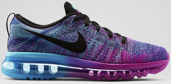 Nike Flyknit Max Womens Fuchsia Flash   Black - Clearwater - Chlorine 