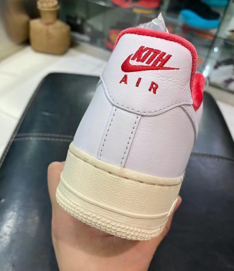 Kith Nike Air Force Low Japan White University Red Metallic Gold