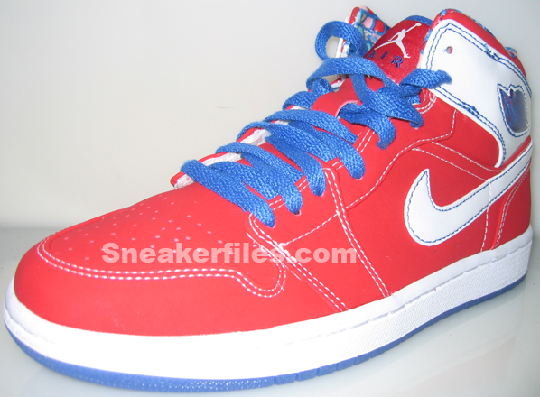 jordan one red and blue