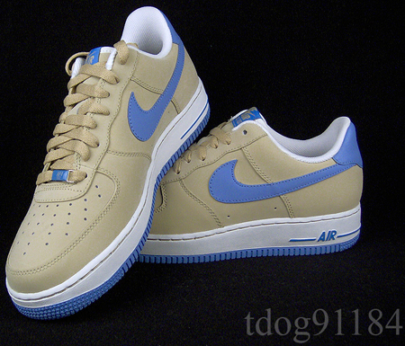 Nike Air Force 1 Linen/University Blue 