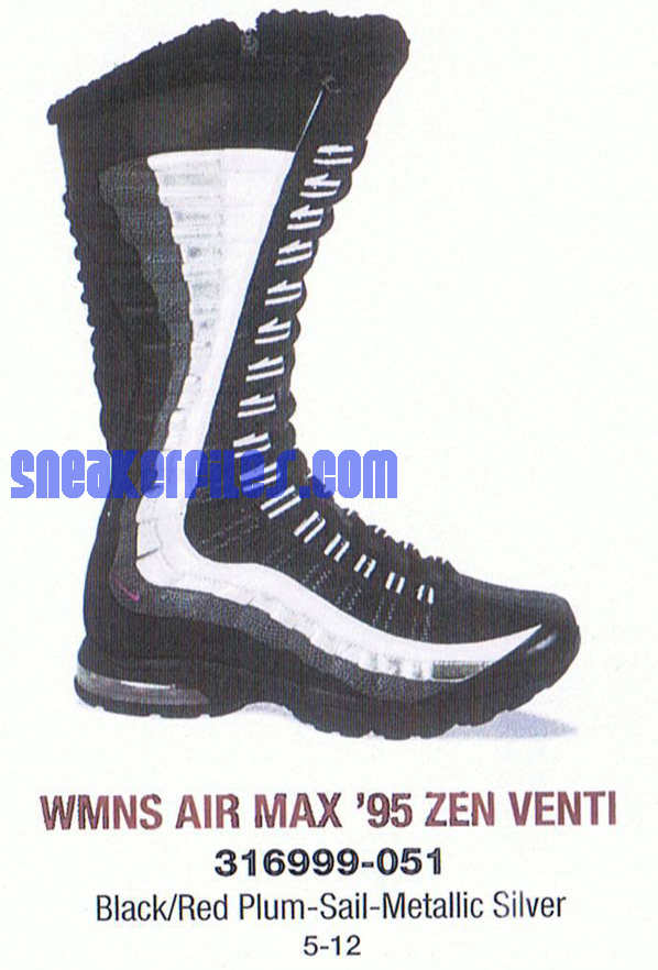 womens 'air max 95 zen venti black boots