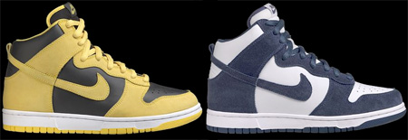 nike dunk college pack