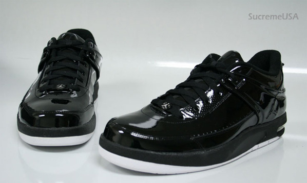 white and black patent leather jordans