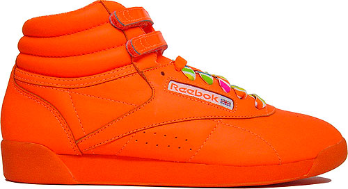 reebok orange sneakers
