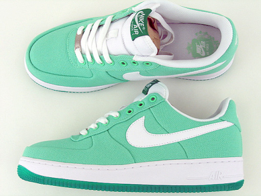 Nike WMNS Air Force 1 Canvas Lucky Green Now Available- SneakerFiles