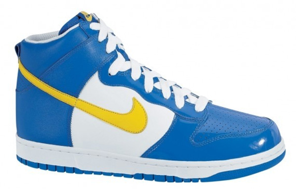 yellow and blue nike dunks