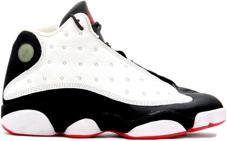 jordan 13 white and red