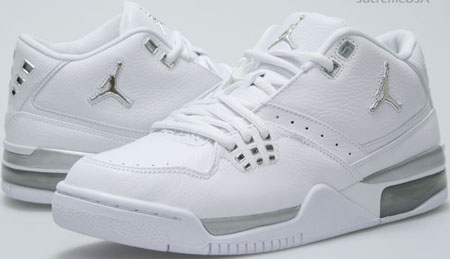 jordans silver and white