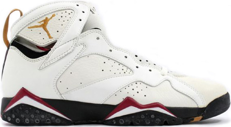 white and red jordan 7