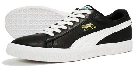 puma clyde black leather