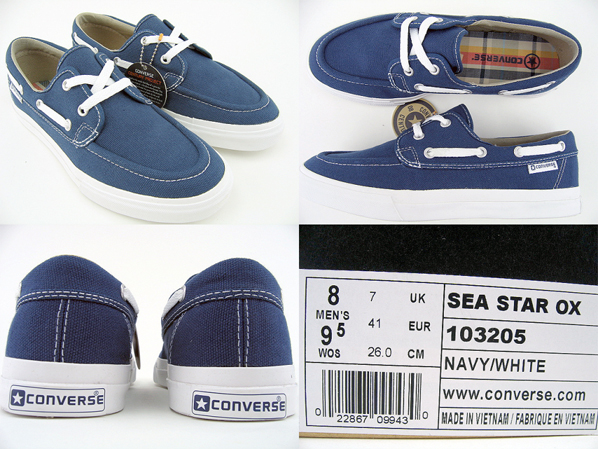 converse sea star boat shoes