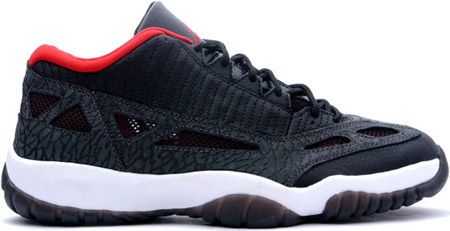 retro 11 low black and red