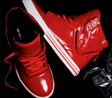 Supra NS Skytop - Patent Leather Red 