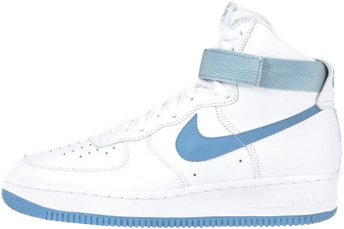 Nike Air Force 1 (Ones) 1992 High White / Dark Powder Blue | SneakerFiles