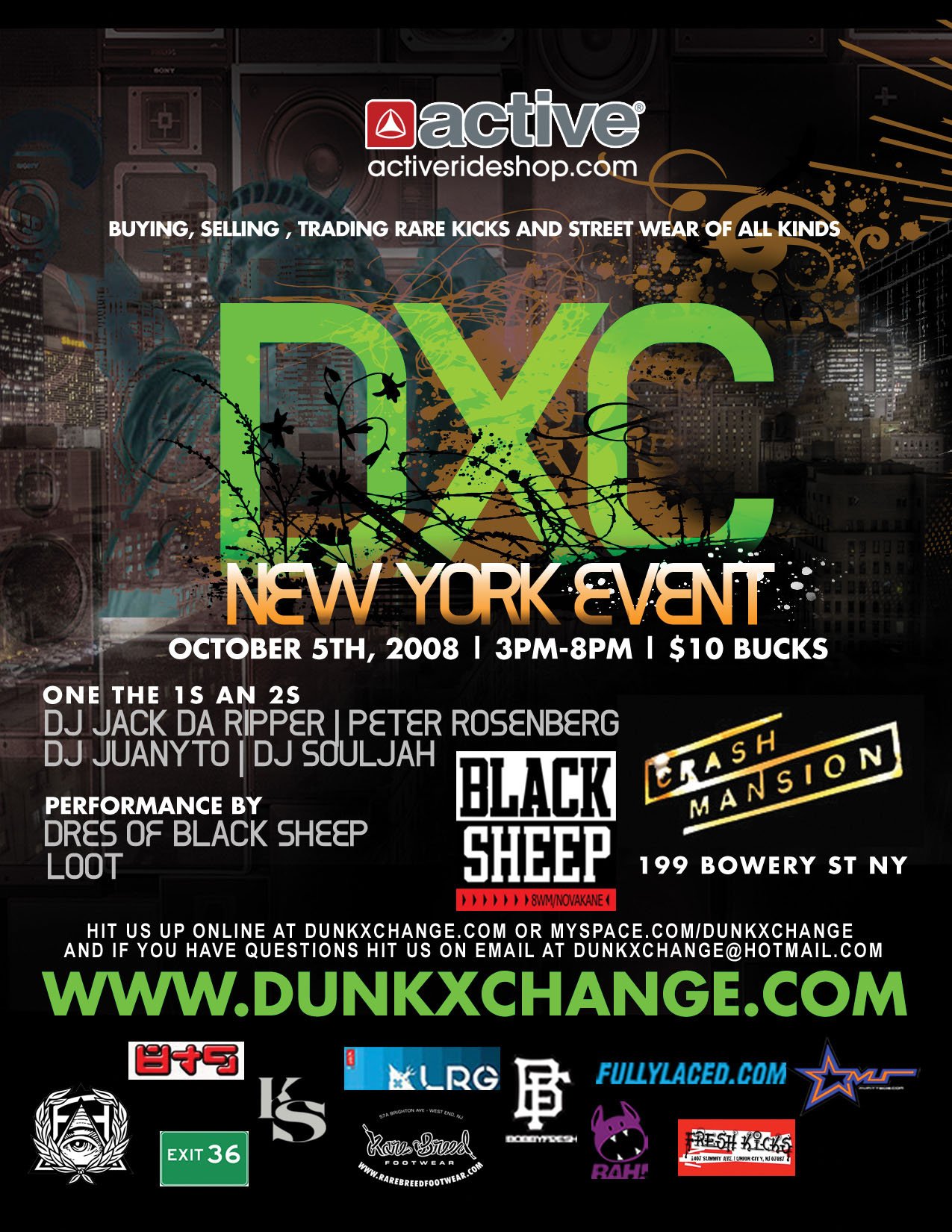 DunkXChange NYC – October 5, 2008 (Tomorrow)