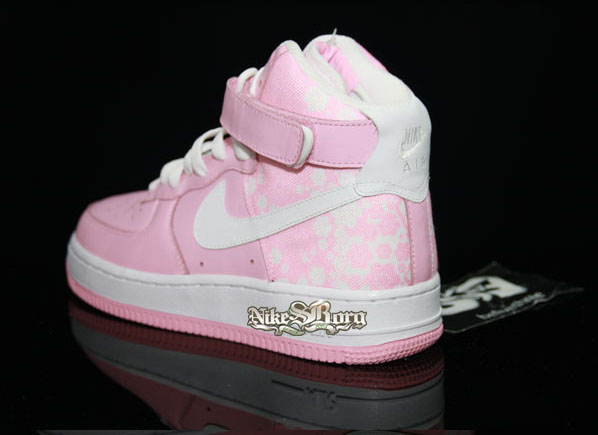 pink air force ones high