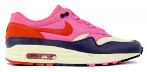 Nike Womens Air Max 1 – Alabaster / Dragon Red