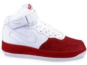 Nike Air Force 1 Mid – White / White – Varsity Red