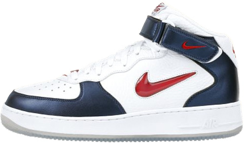Nike Air Force 1 (Ones) 1997 Mid CL Independence Day White / Varsity ...