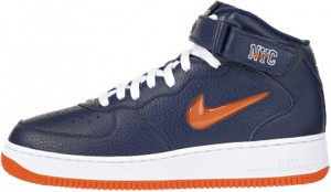 Nike Air Force 1 (Ones) 1997 Mid SC NYC Midnight Navy / Safety Orange ...