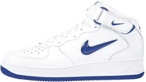 Nike Air Force 1 (Ones) 1997 Mid SC White / Varsity Royal | SneakerFiles