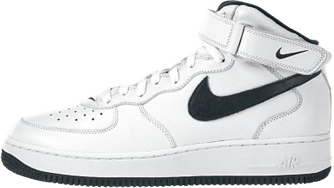 air force 1 mid white and black