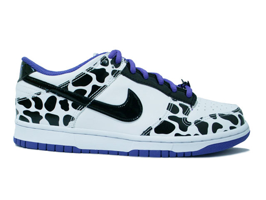 nike with cow print