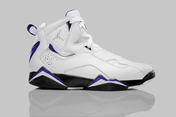 purple and black and white jordans