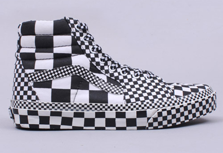 checkered all over vans