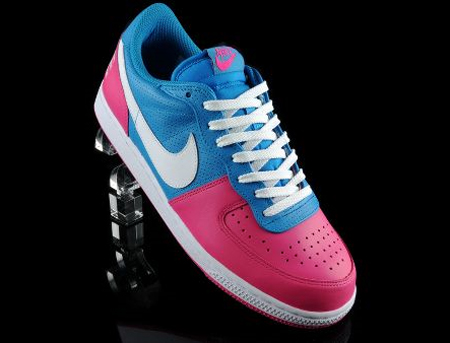 blue and pink nikes