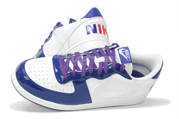 Nike Terminator Low Basic Patent-  White / Purple & White / Maize