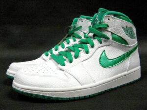 green and white retro 1s