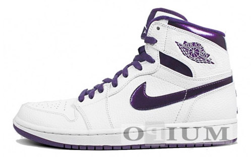Air Jordan 1 White / Grand Purple 