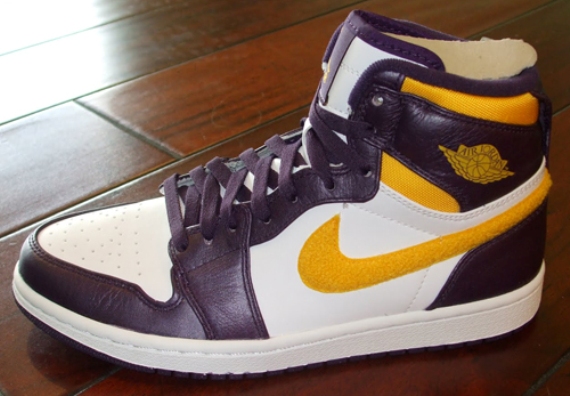 purple and yellow jordan 1s