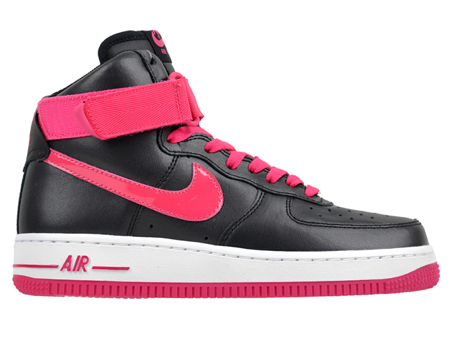 black and pink nike air force 1