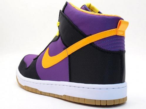 nike purple and yellow sneakers