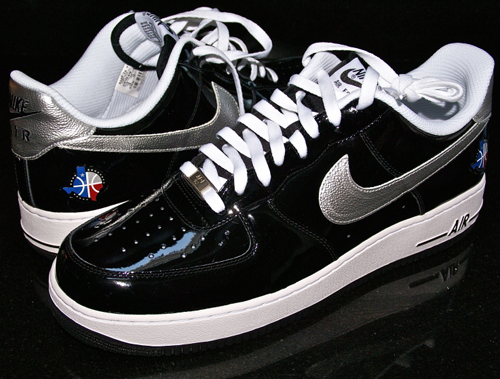 black patent leather air force ones