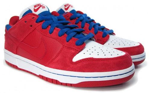 Nike SB Dunk Low Red/Blue-White 