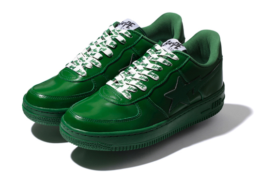 green bape shoes