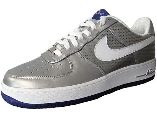 Futura x Nike Air Force 1 Low Metallic Silver/White-Purple | SneakerFiles