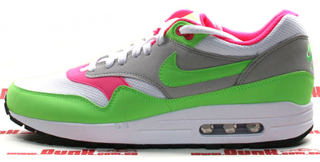 Nike Air Max 1 - White / Green - Grey - Pink- SneakerFiles