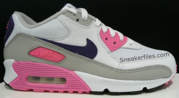 white pink and purple nike air max