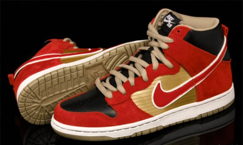 red black and gold nikes