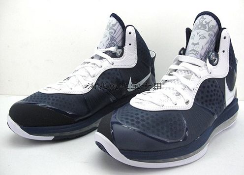 Nike Lebron 8 V.2 Navy/White - A Closer Look- SneakerFiles