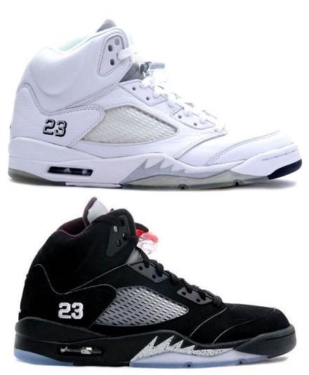 white and black 5s