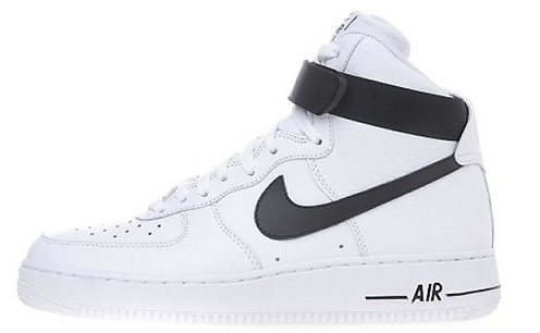 Nike Air Force 1 Hi - White/Black- SneakerFiles