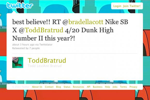 Todd-Bratrud-x-Nike-SB-Dunk-4/20/2011