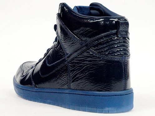 Nike Dunk High - Navy Crinkled Patent- SneakerFiles