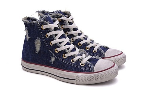 all star converse blue jeans